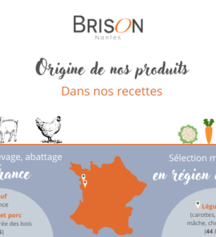 Origine des produits chez Brison Traiteur